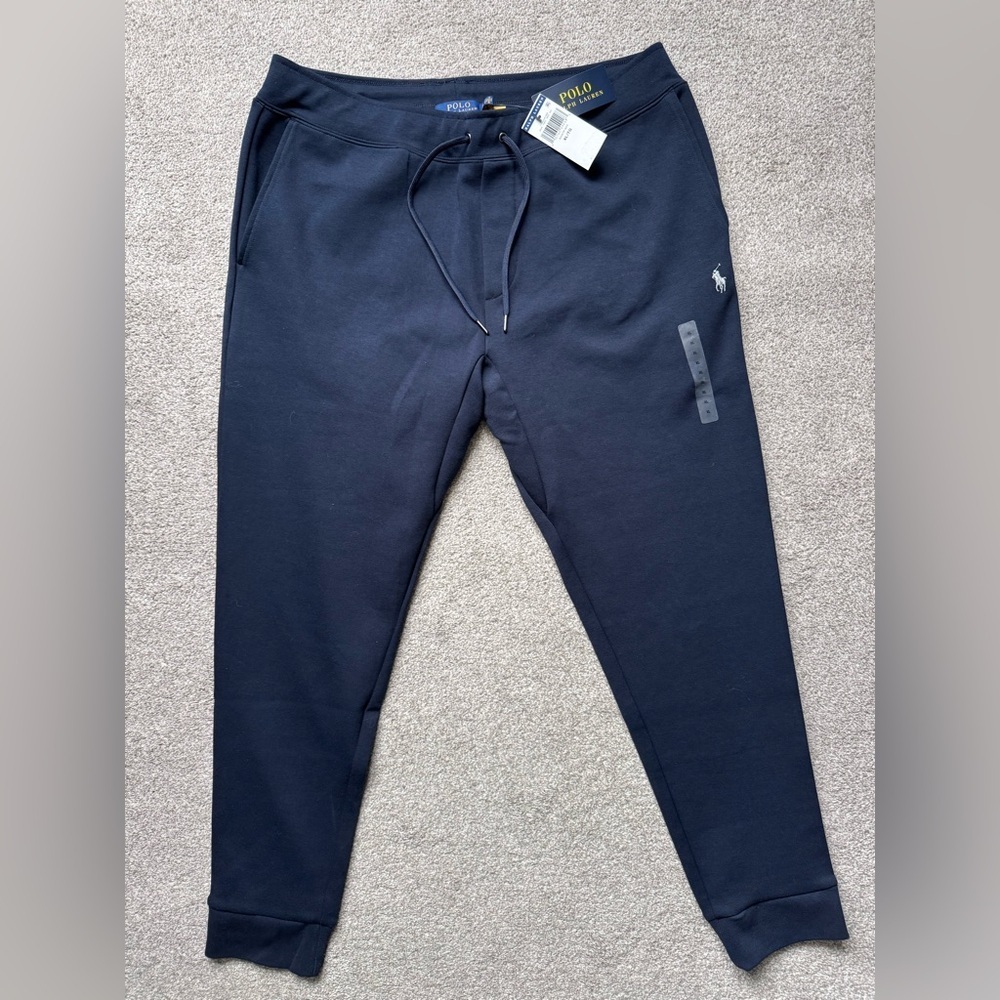 NWT Mens Polo Ralph Lauren Double Knit Jogger Pants Size XL Navy NEW - Picture 5 of 12